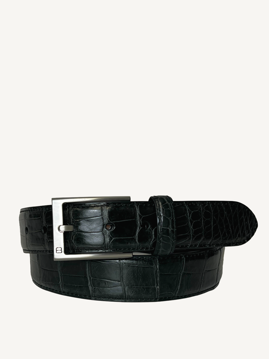 Black Genuine Alligator Belt | 1 3/8" Width