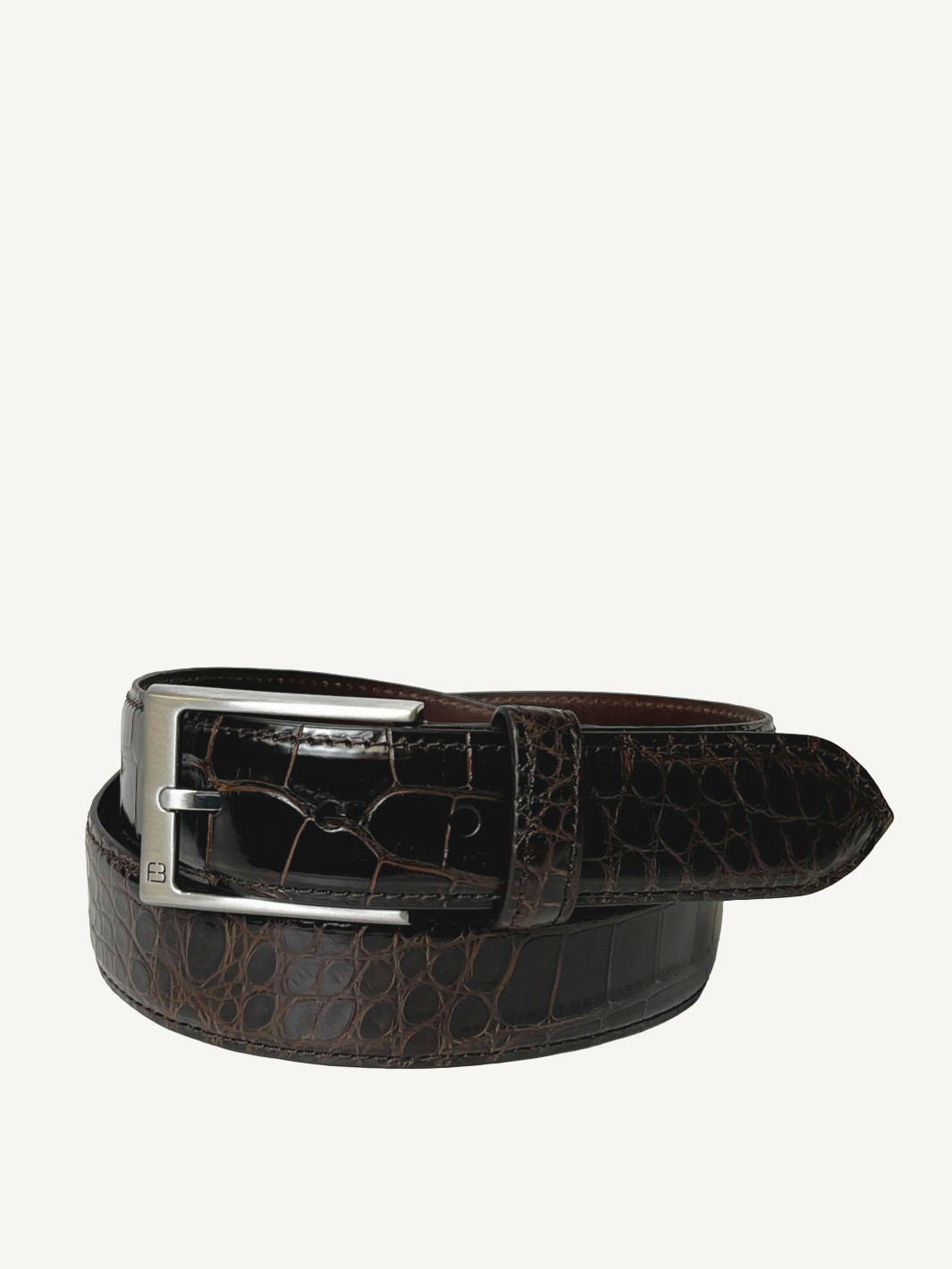 Brown Genuine Alligator Belt | 1 3/8" Width