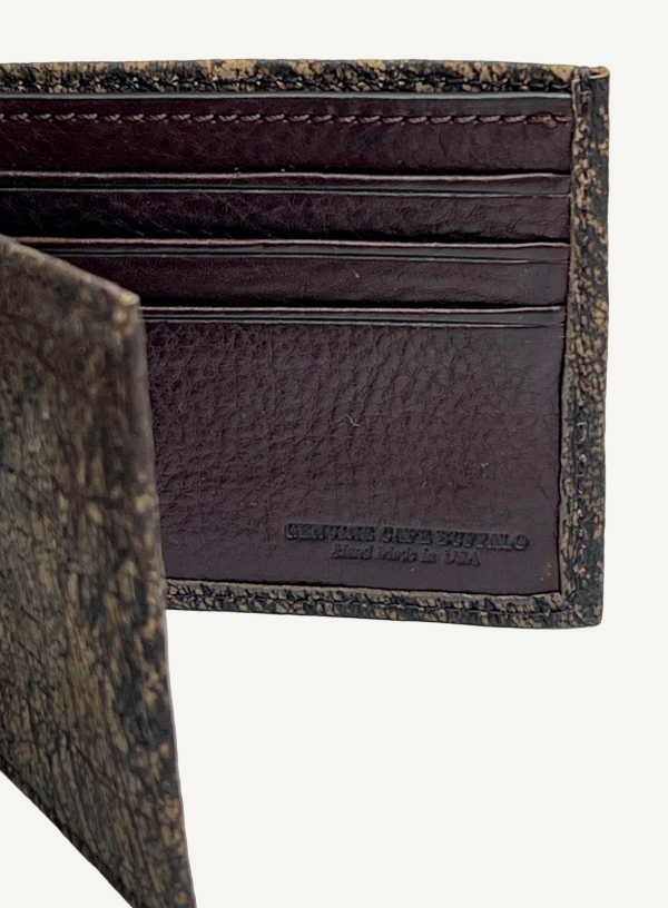 Brown Genuine Cape Buffalo Wallet | BPW7687
