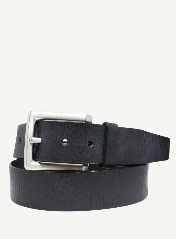 Black Leather Belt | 40mm Width
