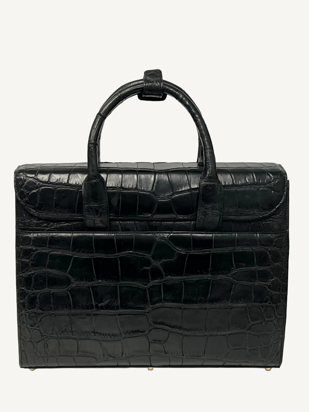 Black Alligator Attaché Case