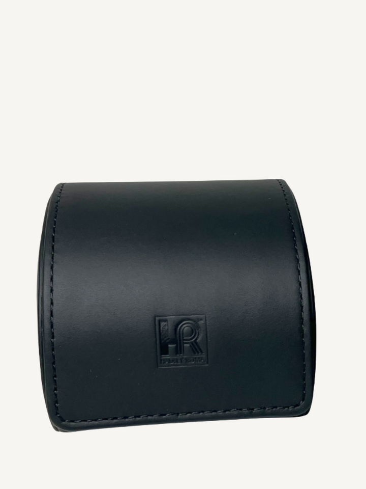 Black Clamshell Watch Case | Grey Lining