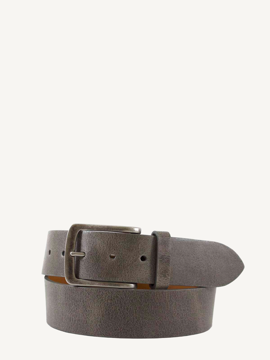 Grey Distressed Leather Belt | 1 1/2" Width
