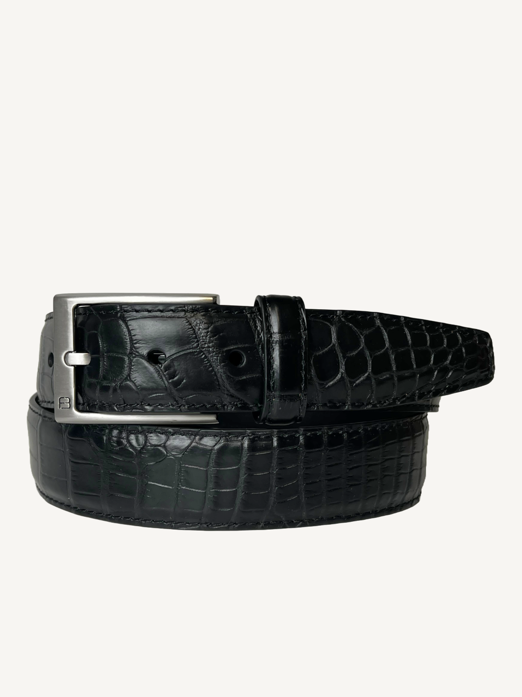 Black Genuine Alligator Belt | 1 3/8" Width