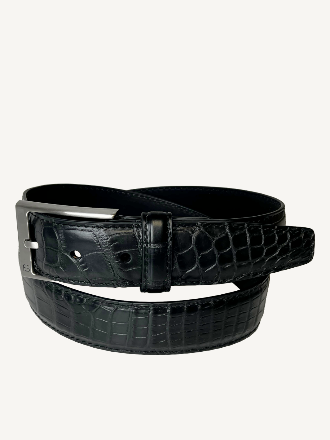 Black Genuine Alligator Belt | 1 3/8" Width