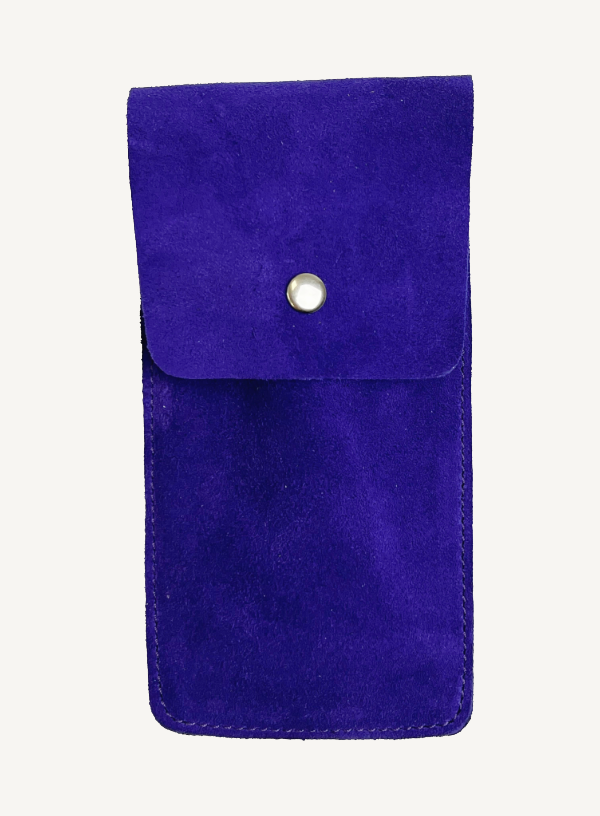 Bright Purple Suede Watch Pouch