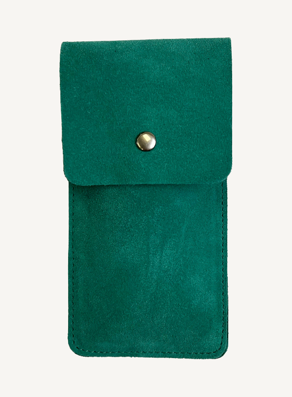 Turquoise Suede Watch Pouch