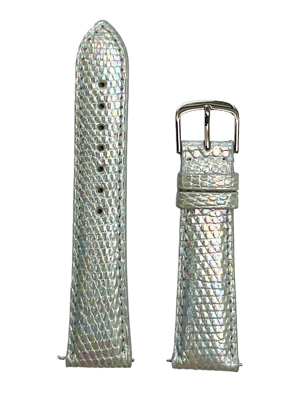 Iridescent Pearl Genuine Lizard | h1950