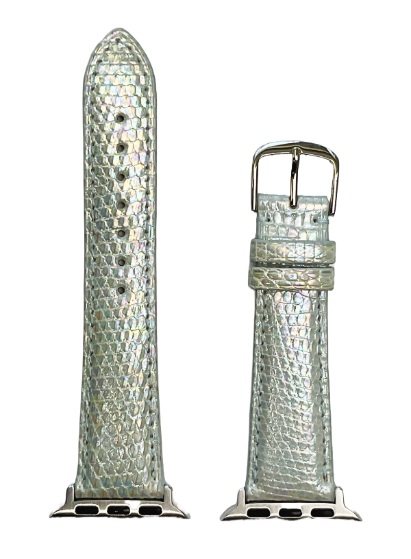 Iridescent Pearl Genuine Lizard | h1950
