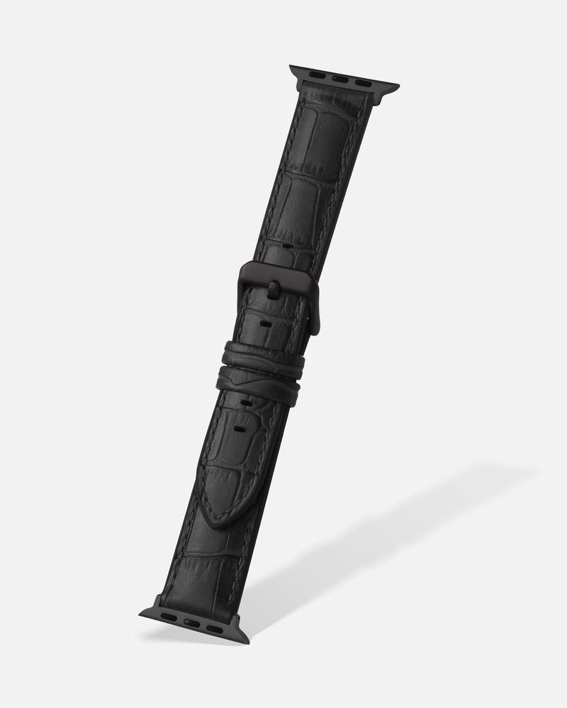 Black Alligator Grain Hybrid | h3390