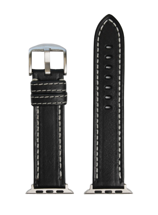 Black Single Ply Genuine Vegetable Tanned Leather | h2040