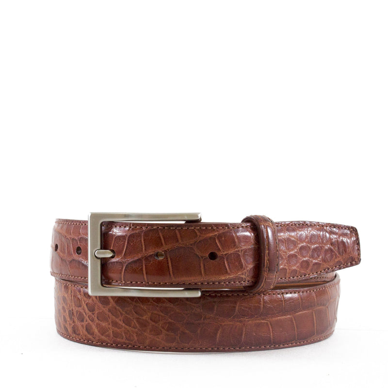 Genuine Semi-Shiny Alligator Belt | Bryant Park - Made in the USA