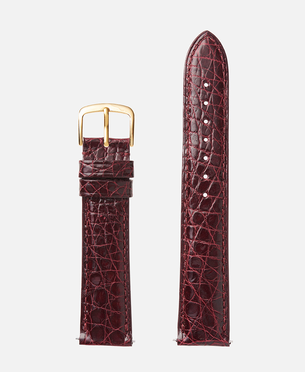 Coach Genuine Crocodile Cherry Red Watchband Coach | Accessories | Coach Genuine Crocodile Cherry Red  main image 3