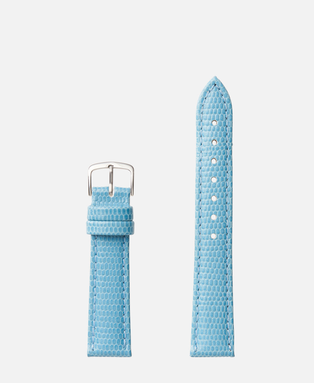 Blue Lizard Grain Traditional Watch Band