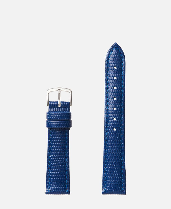 Navy Lizard Grain Traditional Watch Band