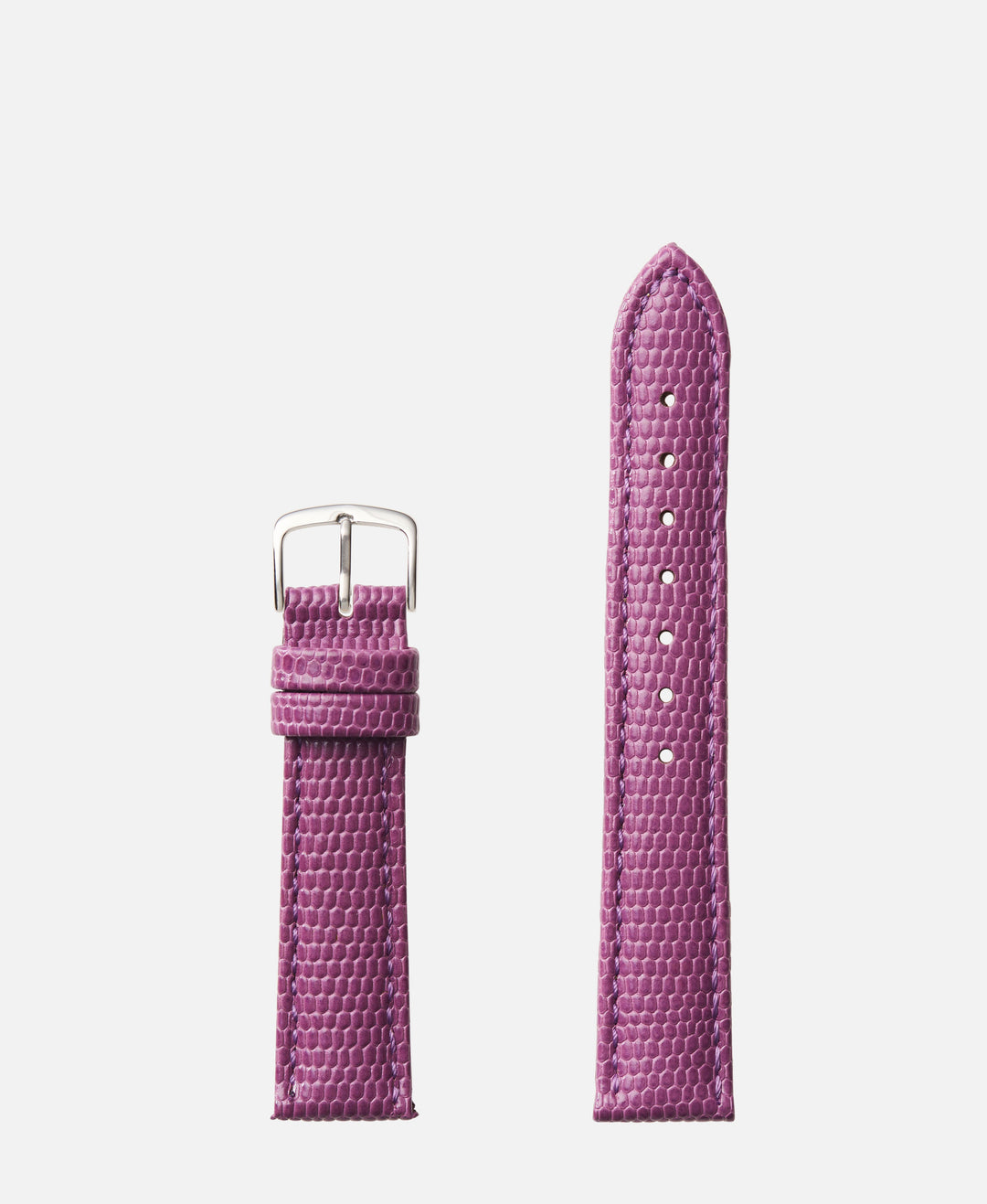 Purple Lizard Grain Traditional Watch Band
