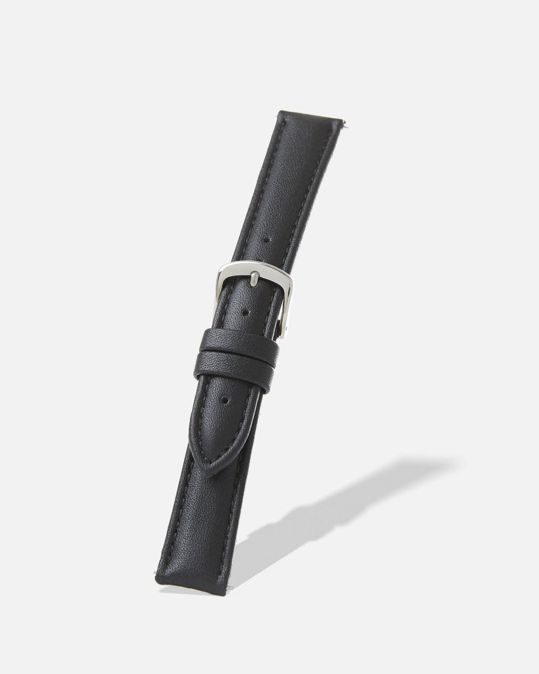 Black Genuine Microfiber Watch Band