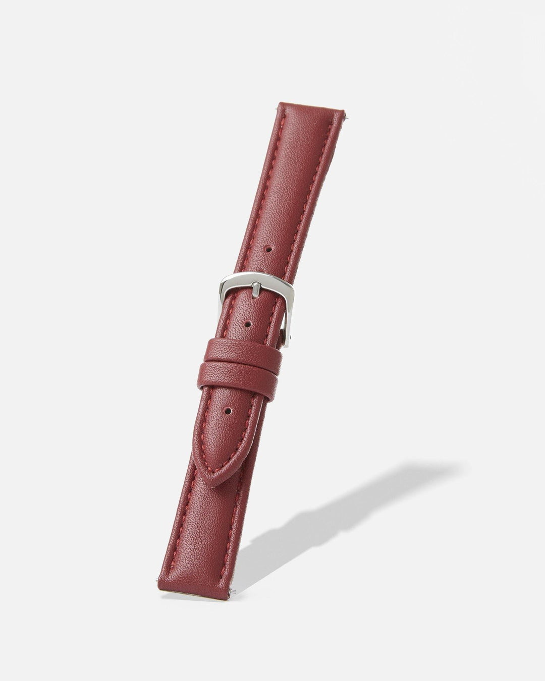 Burgundy Genuine Microfiber Watch Band