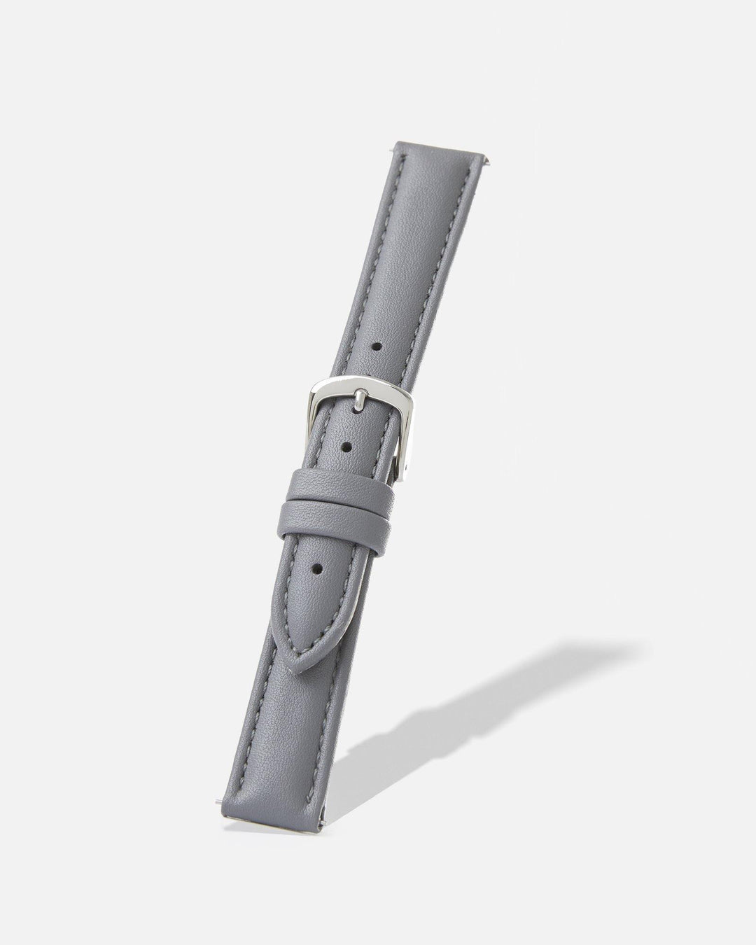 Grey Genuine Microfiber Watch Band