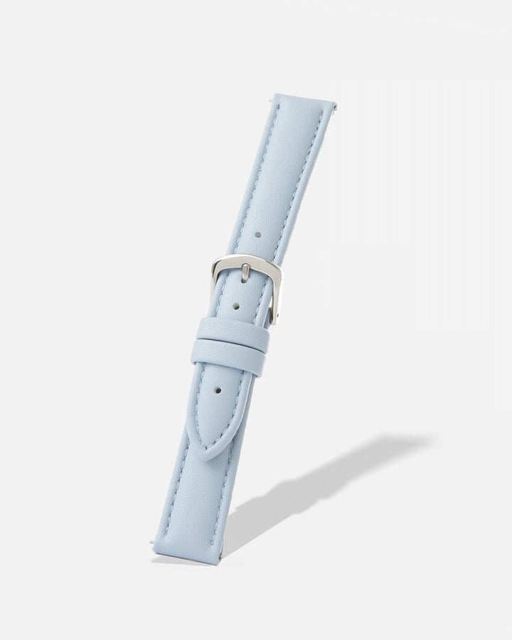 Light Blue Genuine Microfiber Watch Band