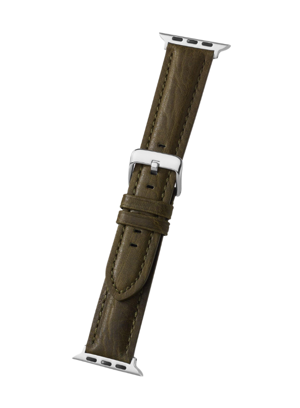 Green Bison Grain Leather | Apple Watch Compatible - H0778