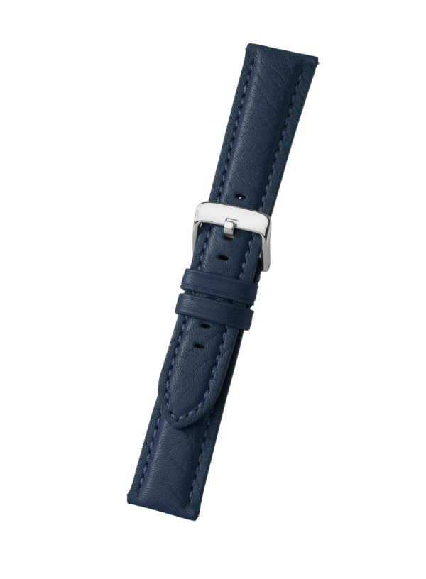 Navy Bison Grain Leather | Traditional H0778