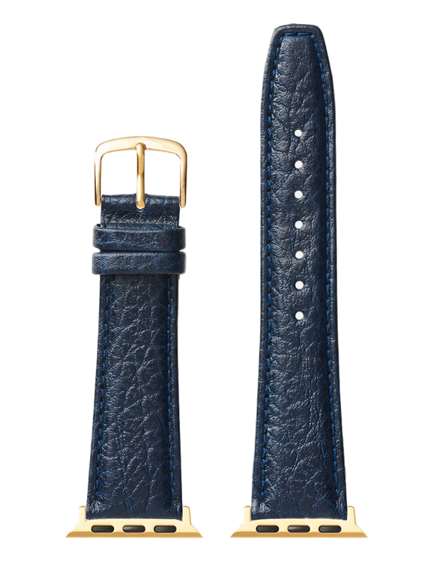 Navy Shrunken Grain | Apple Watch Compatible - H0788
