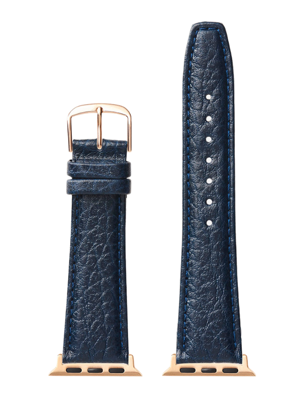 Navy Shrunken Grain | Apple Watch Compatible - H0788