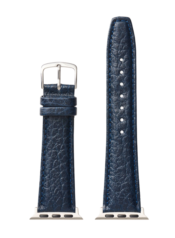 Navy Shrunken Grain | Apple Watch Compatible - H0788