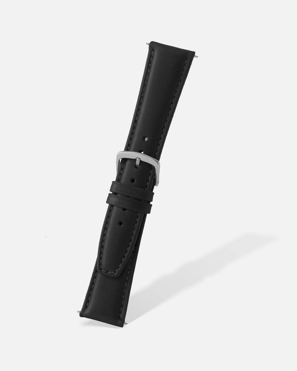 Black Genuine Oil Tan Leather Watch Band