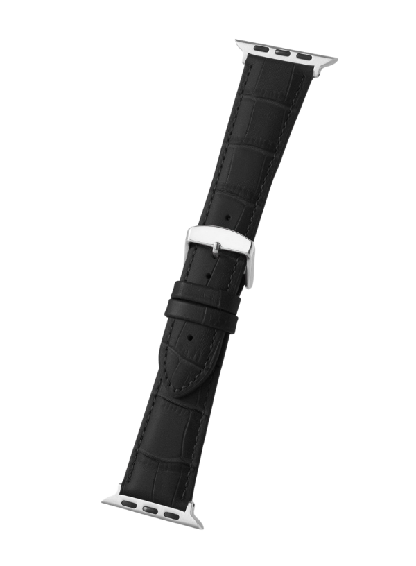 Black Alligator Grain | Apple Watch Compatible - H0898