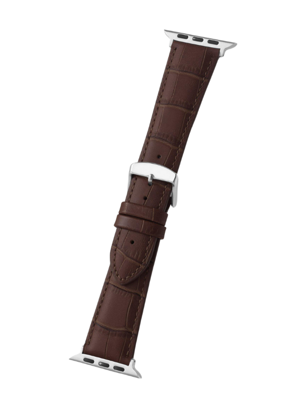 Brown Alligator Grain | Apple Watch Compatible - H0898