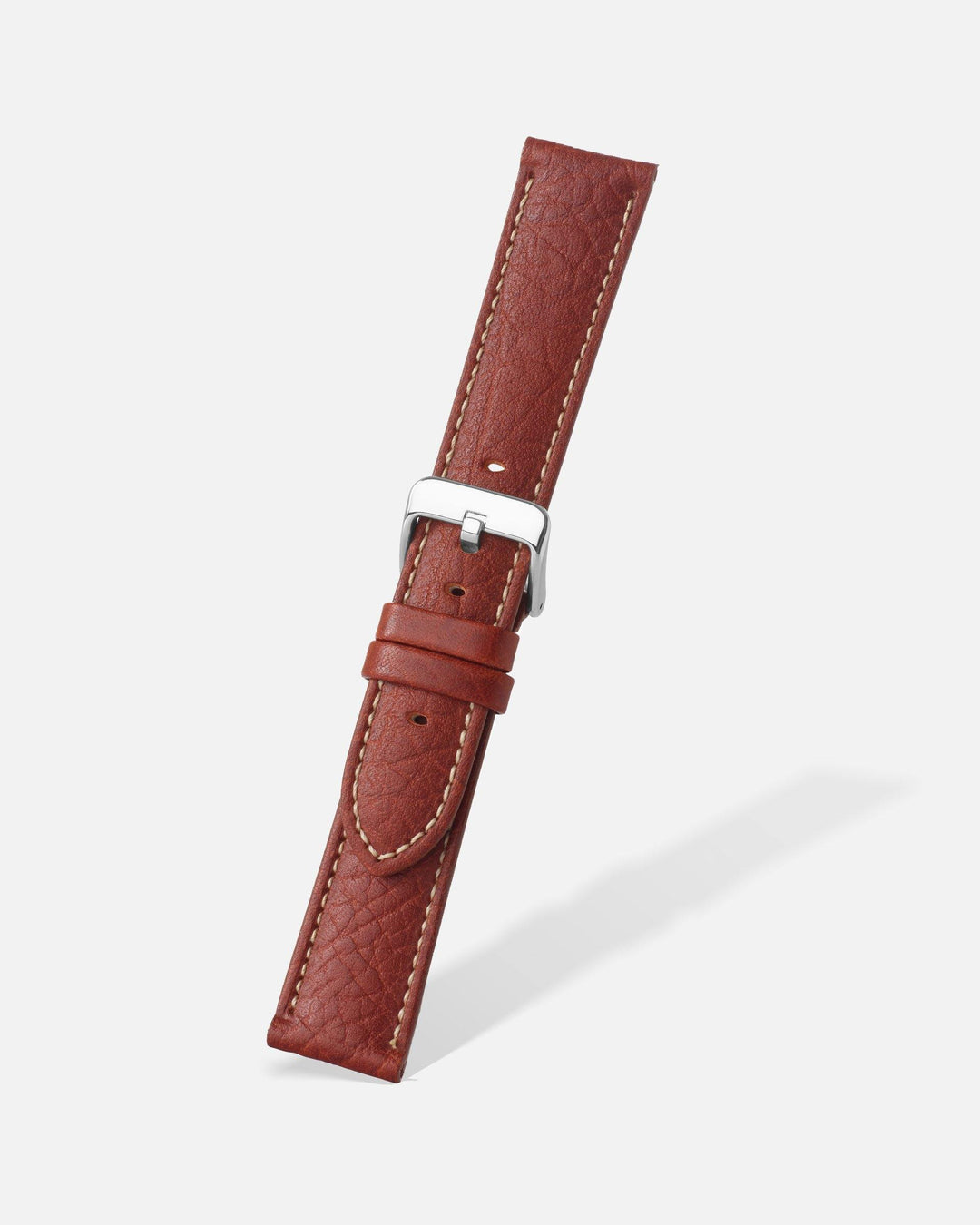 Tan Shrunken Grain Leather Watch Band