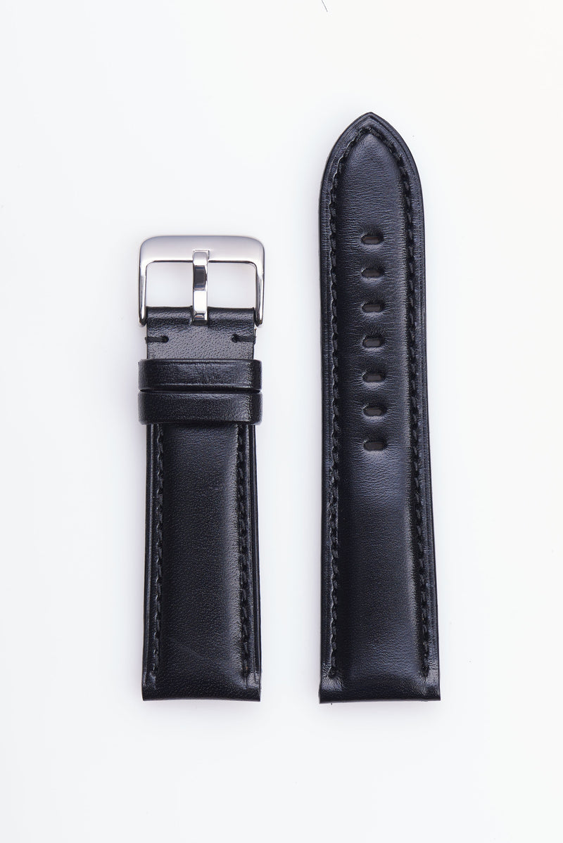 Black High Polished Italian Leather | h2046