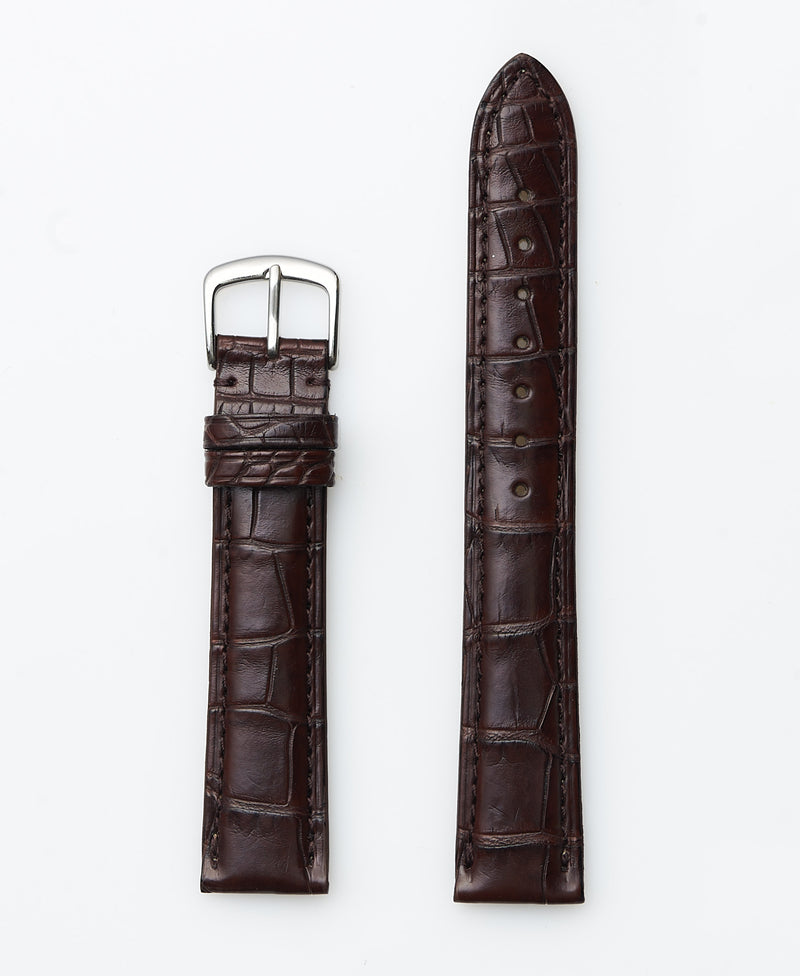 Dark Brown Genuine Matte Alligator | h2005