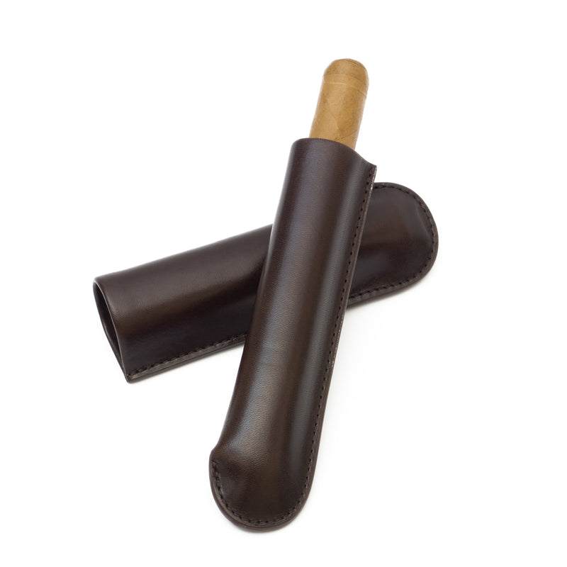 Single-Finger Genuine Leather Cigar Case | Made in the USA