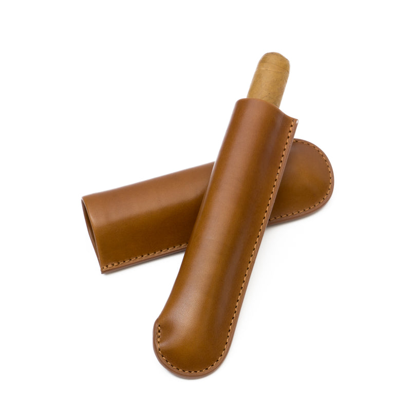 Single-Finger Genuine Leather Cigar Case | Made in the USA