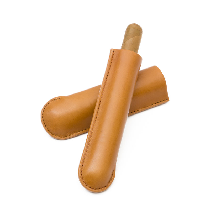 Single-Finger Genuine Leather Cigar Case | Made in the USA