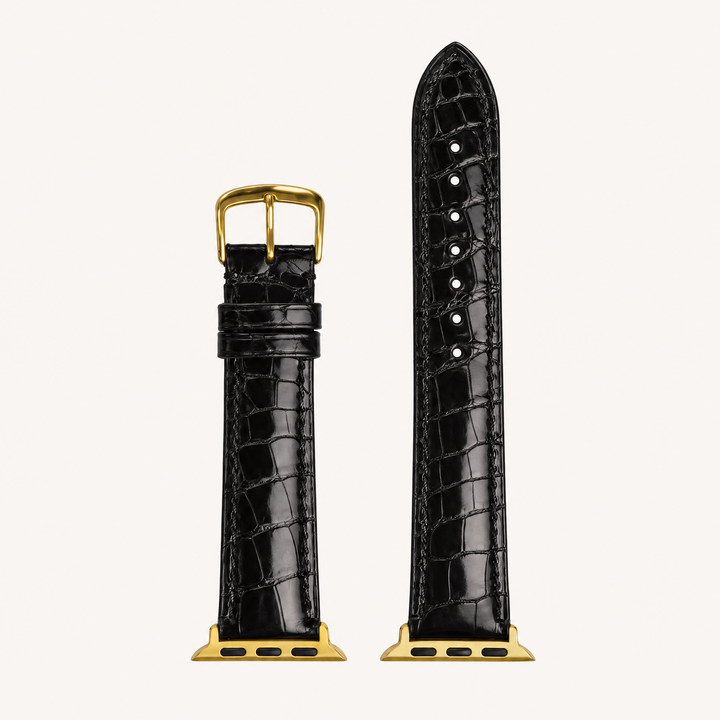 Genuine Alligator Glossy Stitched Watch Band | 2007