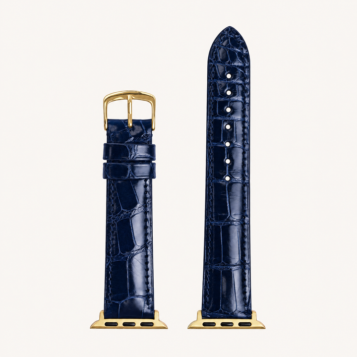 Genuine Alligator Glossy Stitched Watch Band | 2007
