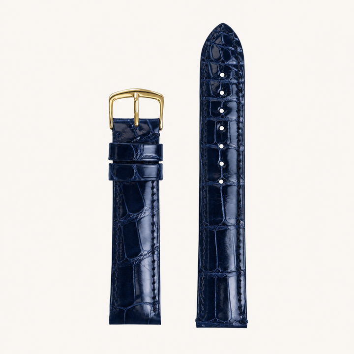 Genuine Alligator Glossy Stitched Watch Band | 2007