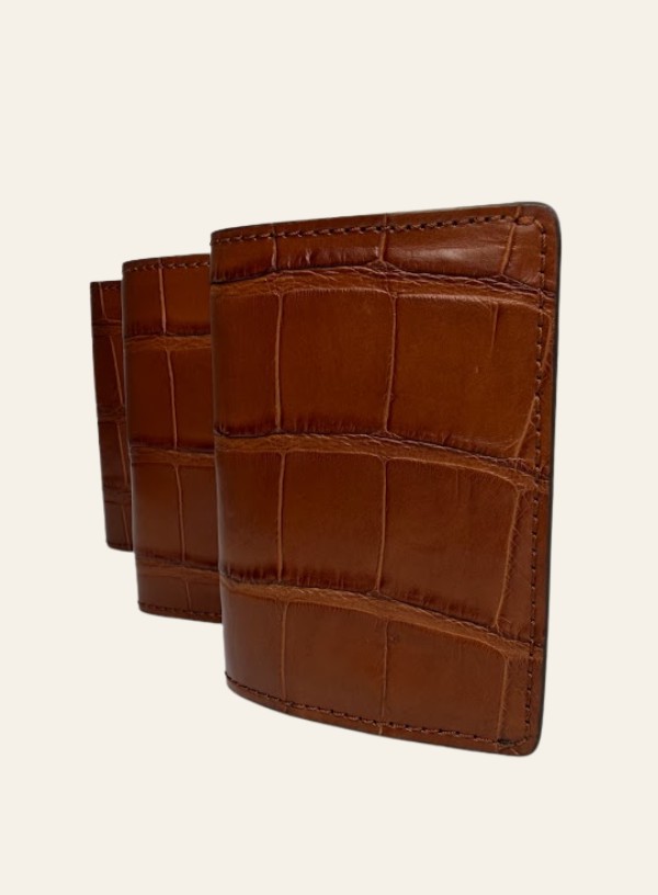 Genuine Alligator Bifold Card Case