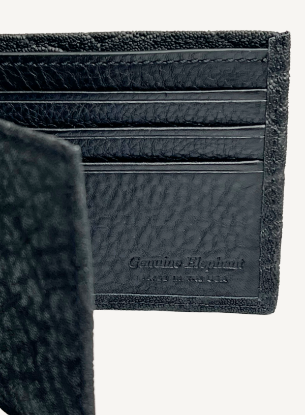 Black Genuine Elephant Wallet | BPW7686