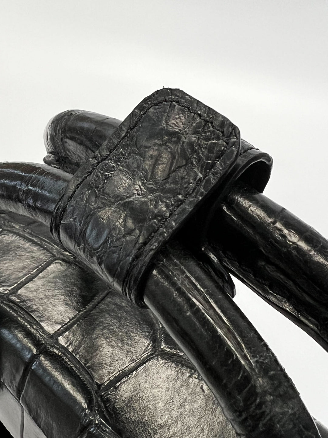 Black Alligator Attaché Case