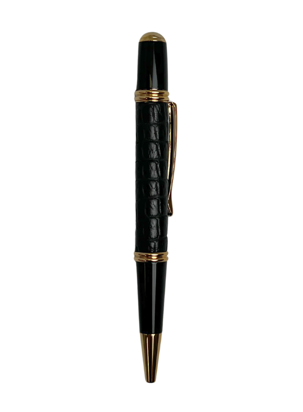 Black Alligator Wrapped Gatsy Pen | BP847