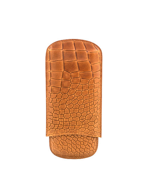 Deep Crocodile Embossed Cigar Case | TF200