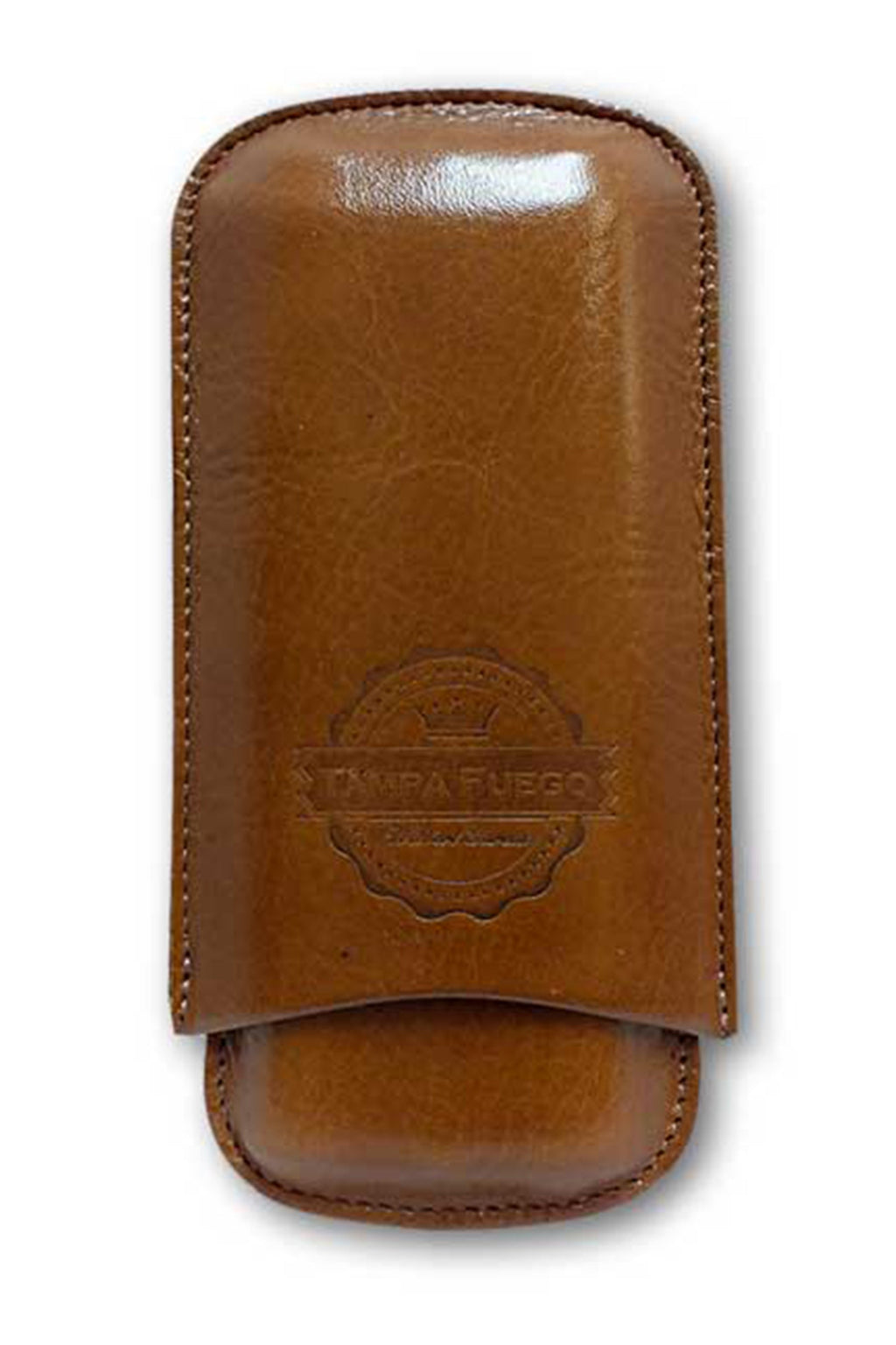 Cognac Genuine Leather Cigar Case | Made in USA - Bryant Park
