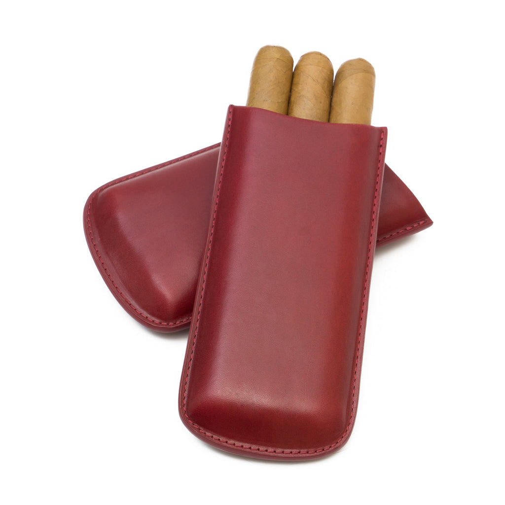 Natural Genuine Leather Cigar Case | Made in USA - Bryant Park