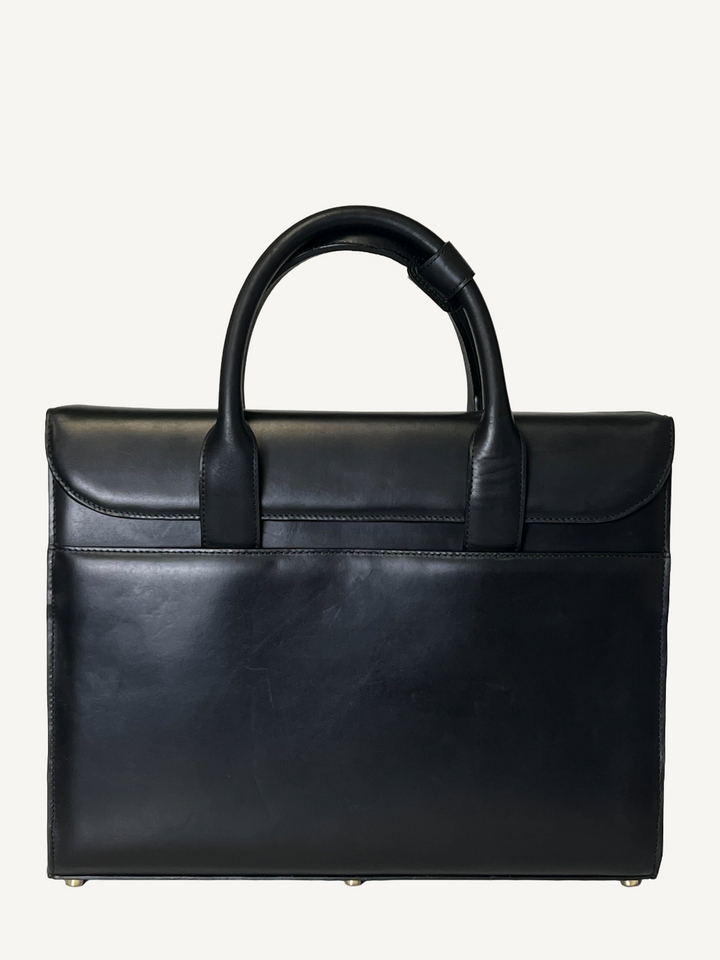 Black Leather Attaché Case