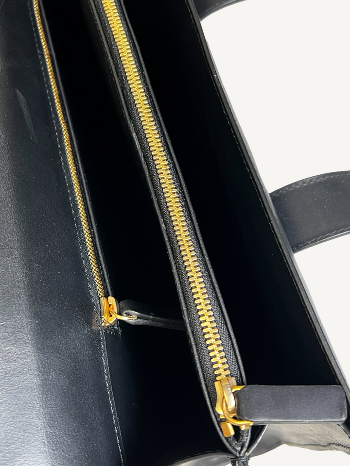 Black Leather Attaché Case